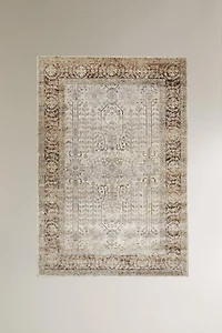 RECTANGULAR VINTAGE-EFFECT RUG