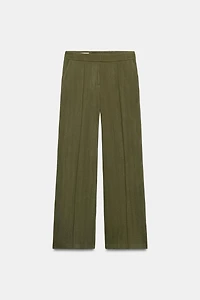 STRAIGHT LEG PIN TUCK PANTS