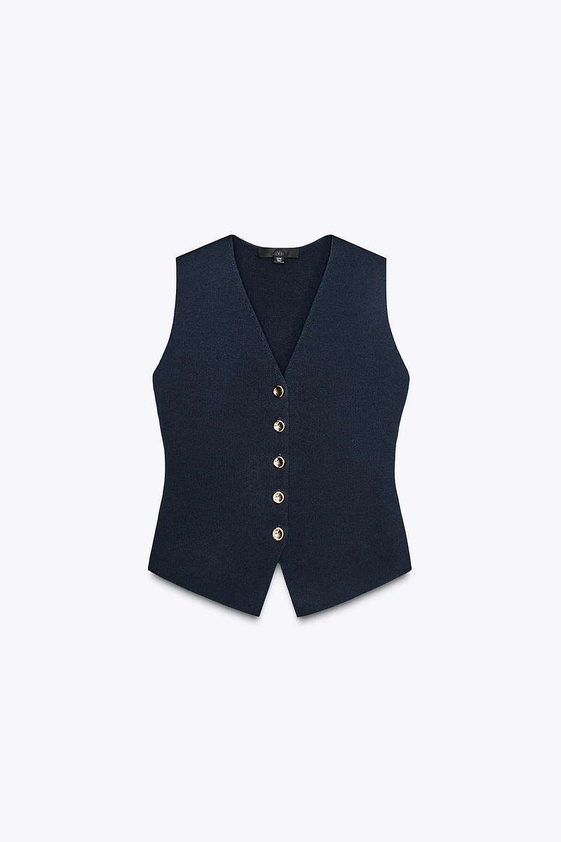 SMOOTH KNIT VEST TOP