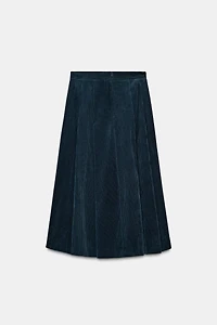 CORDUROY MIDI SKIRT ZW COLLECTION