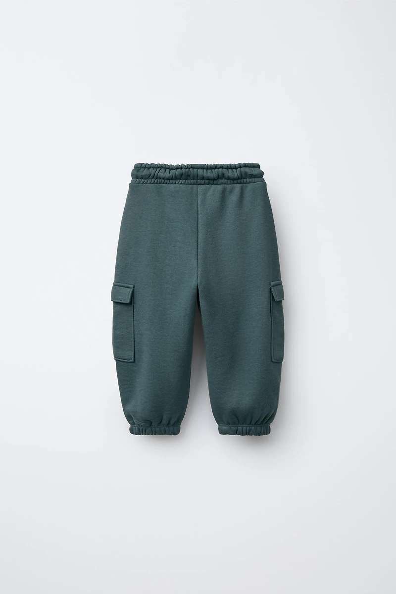 PANTALON DE JOGGING CARGO EN MOLLETON