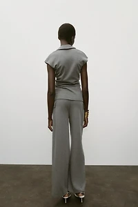 PIQUÉ BUTTON TOP