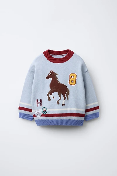 PULL EN MAILLE BRODÉ
