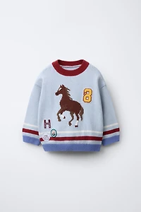 PULL EN MAILLE BRODÉ