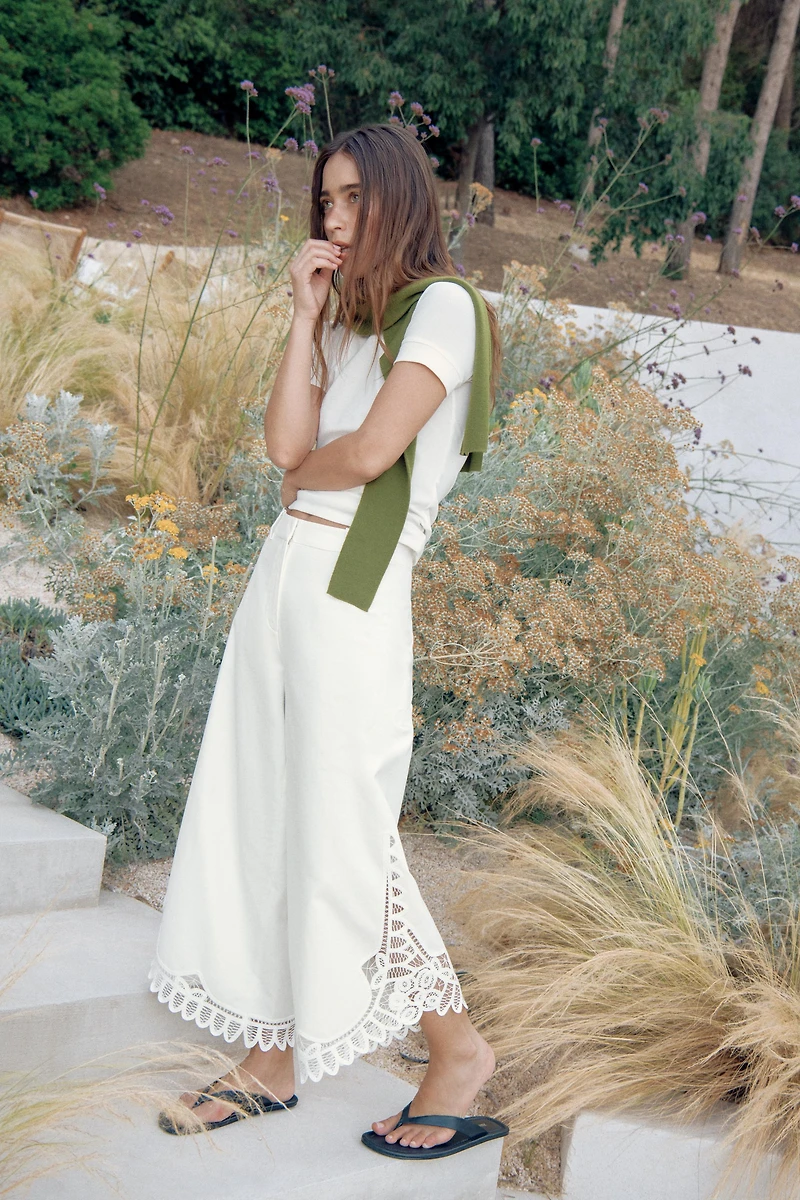 EMBROIDERED TROUSERS ZW COLLECTION