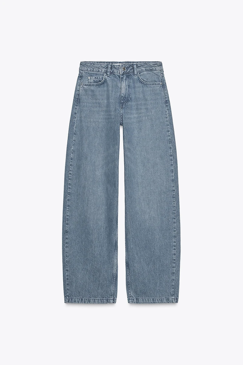 MID-RISE BAGGY JEANS