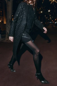 MANTEAU DOUX PAILLETTES