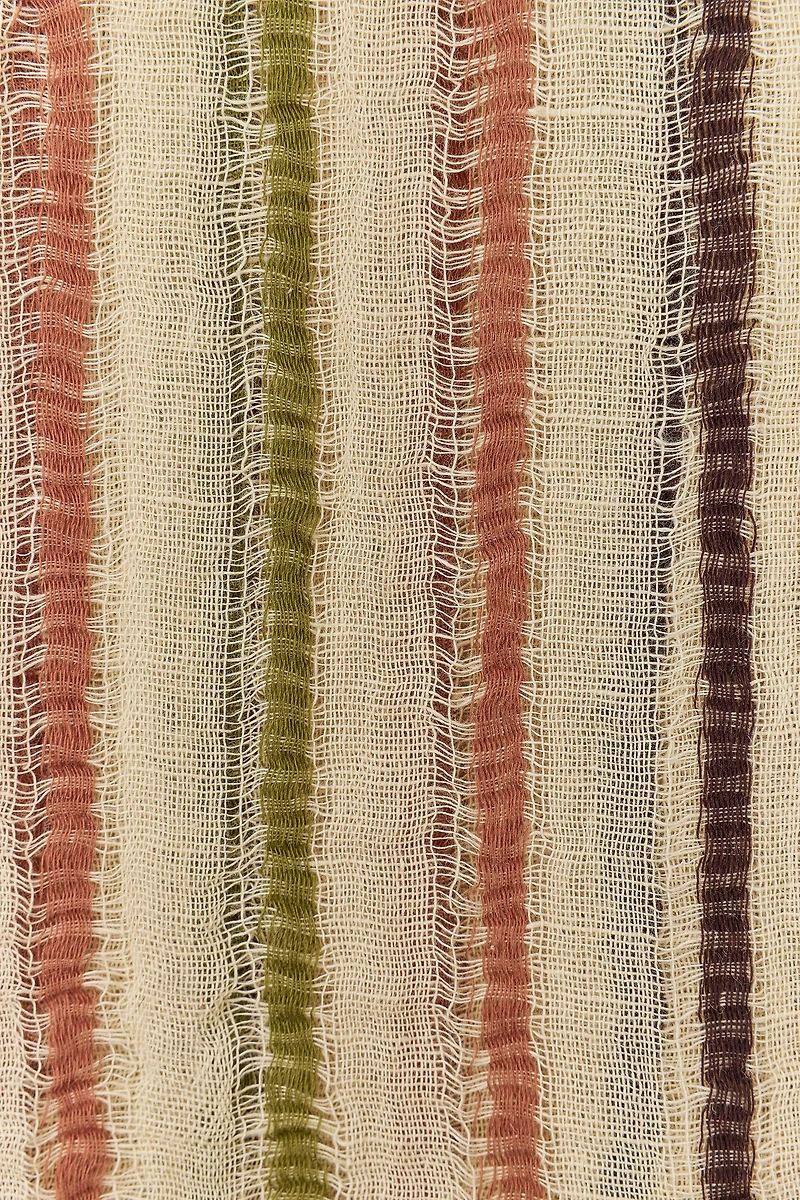 LINEN STRIPED SCARF