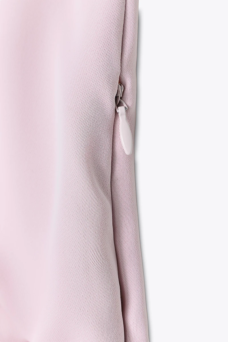 RUCHED MIDI DRESS