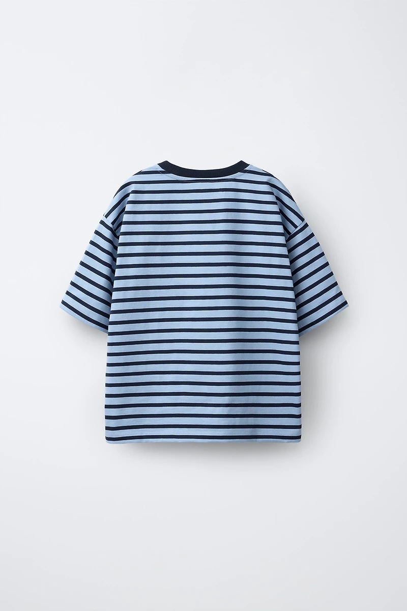 HEAVY WEIGHT STRIPED T-SHIRT