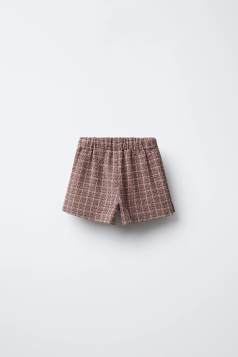 JUPE-SHORT IMPRIMÉE AVEC POCHE EN VELOURS