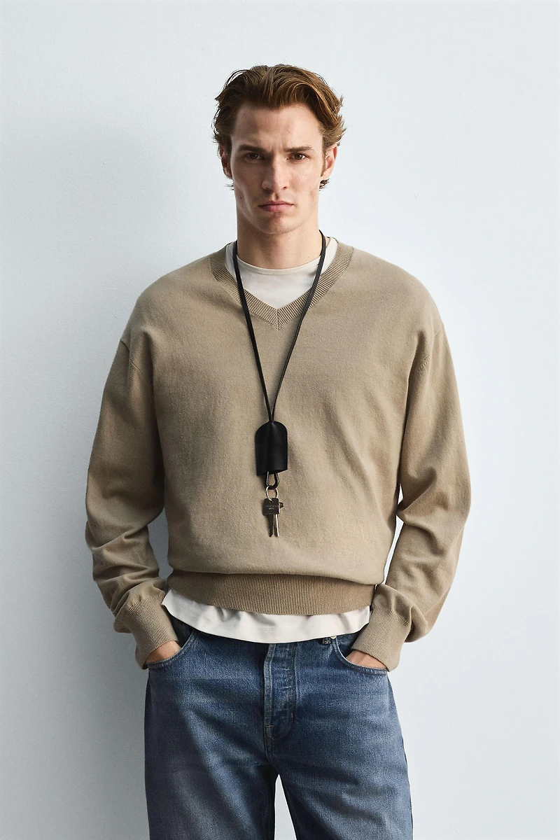 COTTON-RAMIE SWEATER