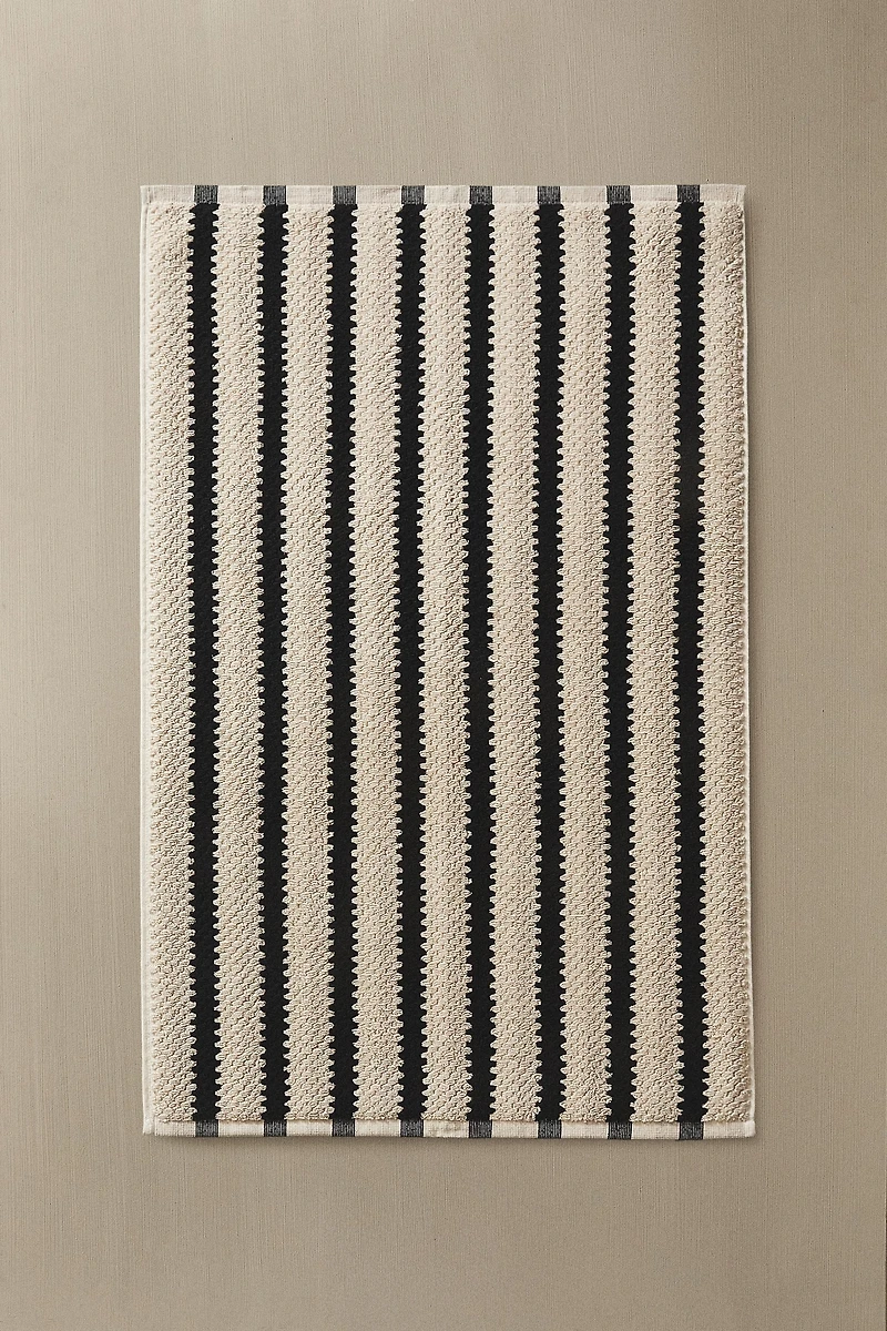 TAPIS DE BAIN JACQUARD GÉOMÉTRIQUE