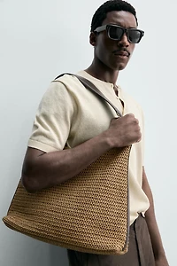WOVEN SHOPPER BAG