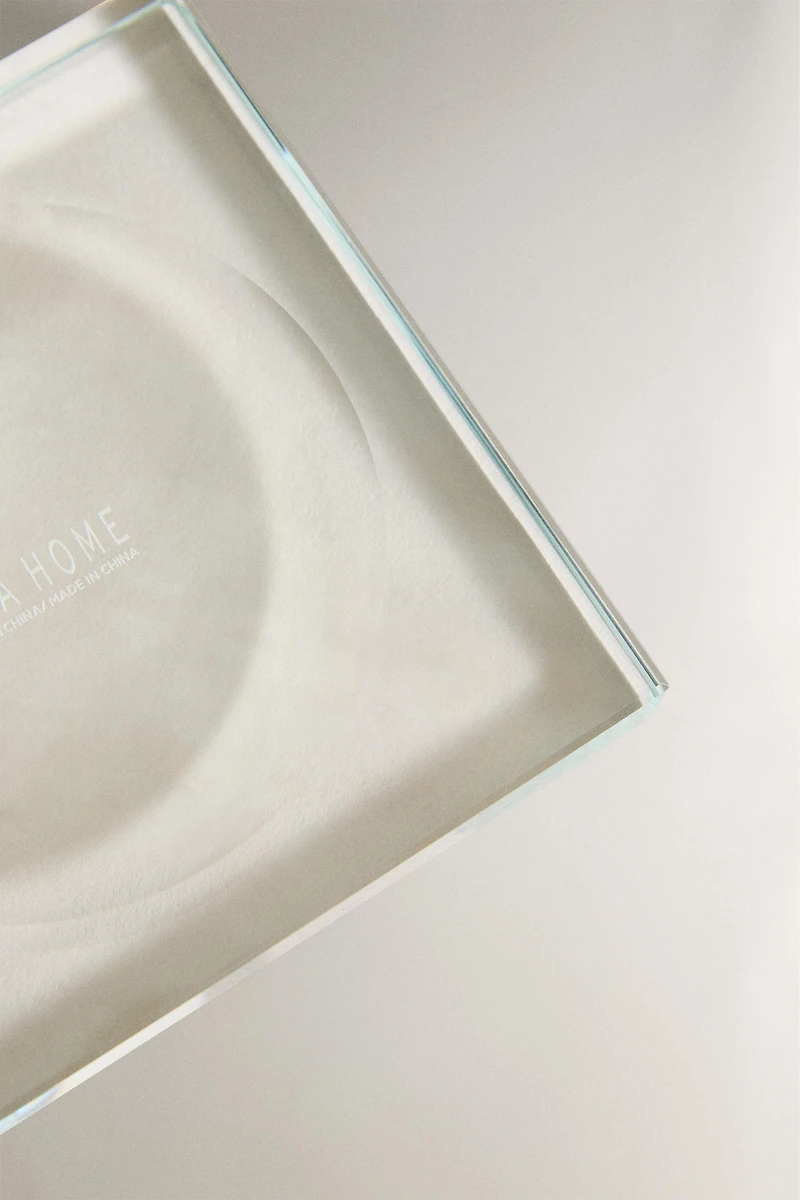 PHOTOPHORE PLAT EN VERRE NON RECYCLABLE