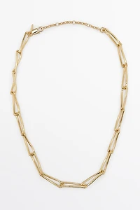 Metal chain link necklace