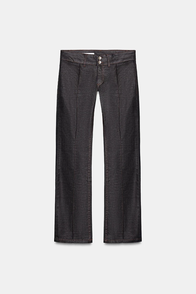 TRF WAXED LOW-RISE JEANS