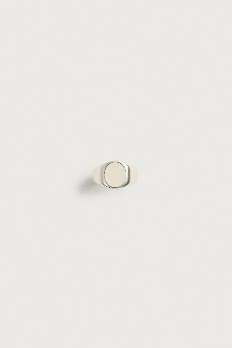 COMBINED STONE SIGNET RING