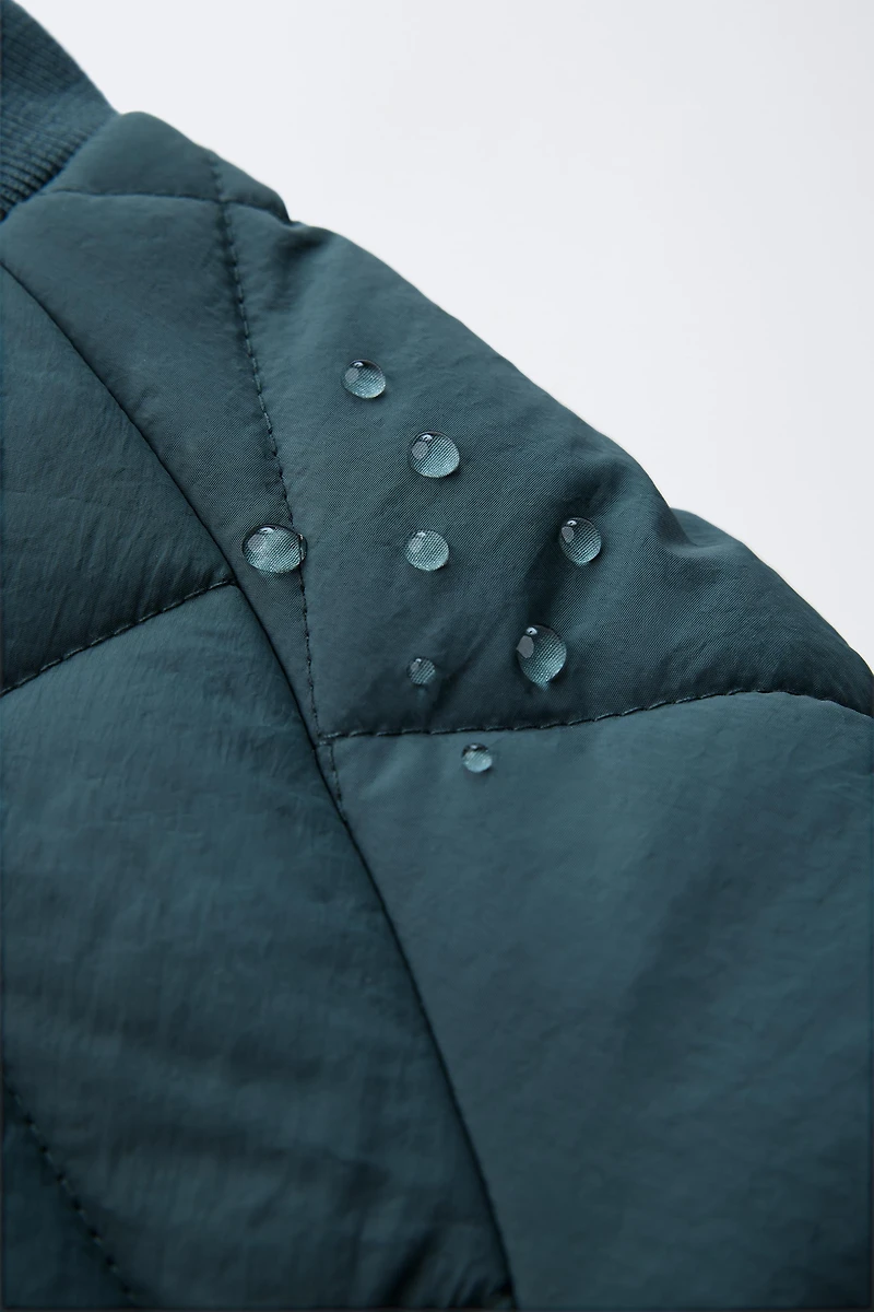 WATER REPELLENT PADDED BOMBER JACKET