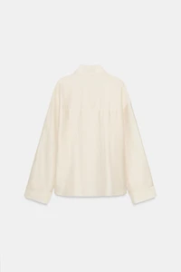FLOWY HIGH COLLAR SHIRT
