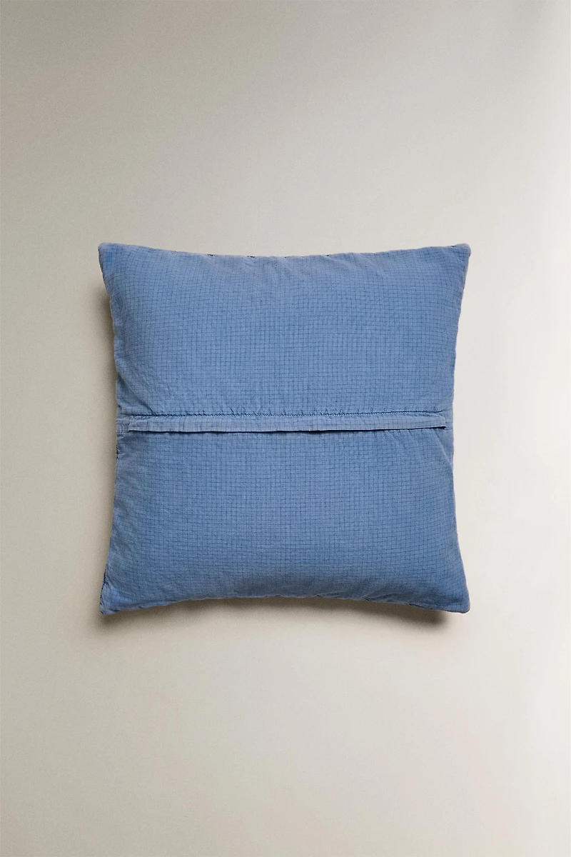 HOUSSE COUSSIN ENFANT RÉVERSIBLE CARREAUX