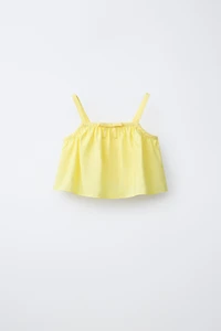 TOP CROPPED TAFFETAS