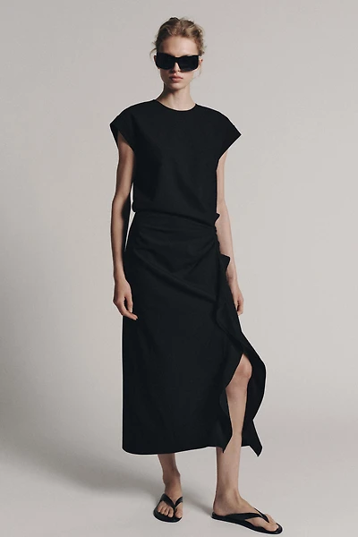 ROBE MI-LONGUE DRAPÉE ZW COLLECTION