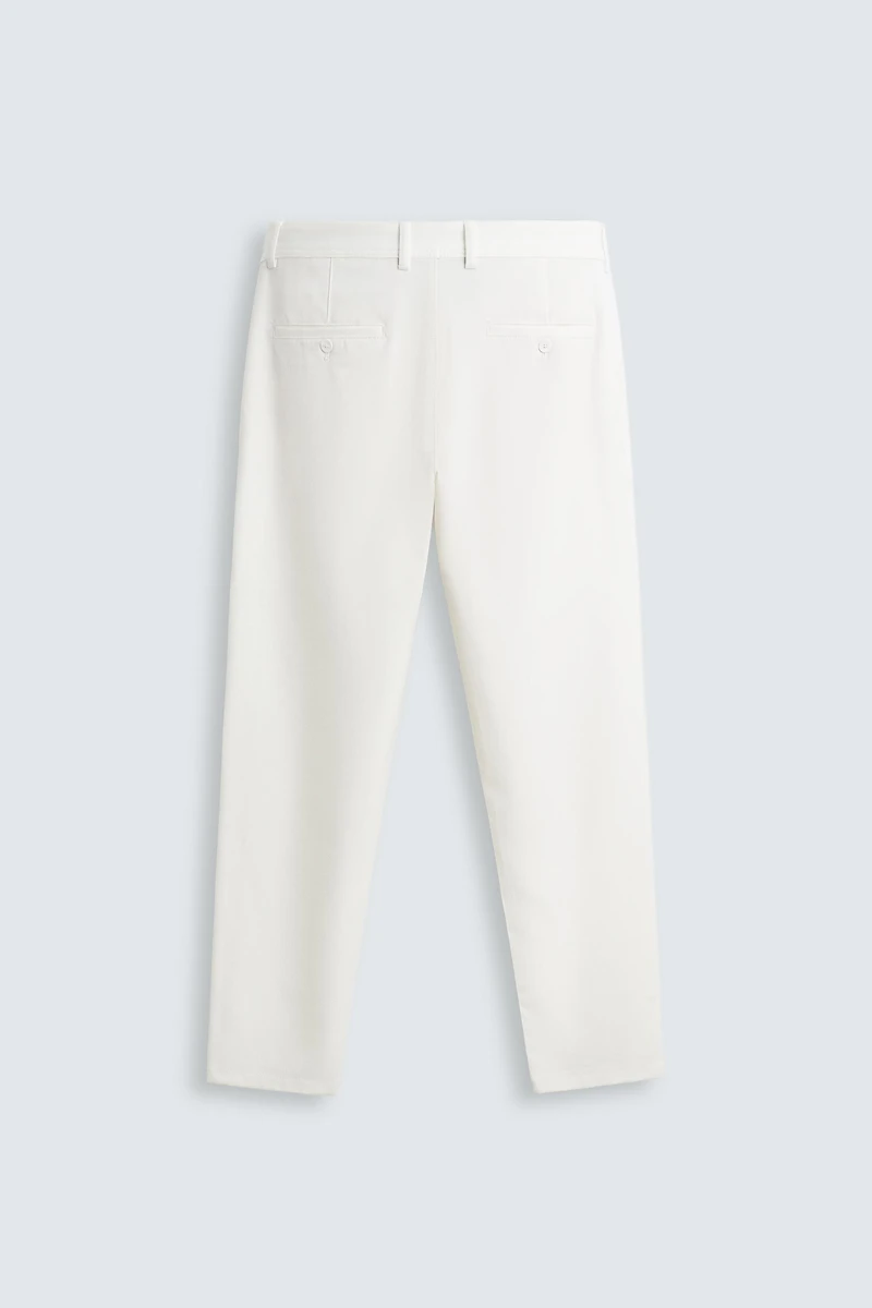 TEXTURED STRETCH PANTS