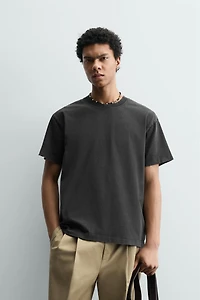 T-SHIRT COUPE BOXY LAVÉ
