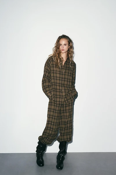 CHEMISE OVERSIZE À CARREAUX