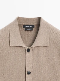 Cotton knit cardigan