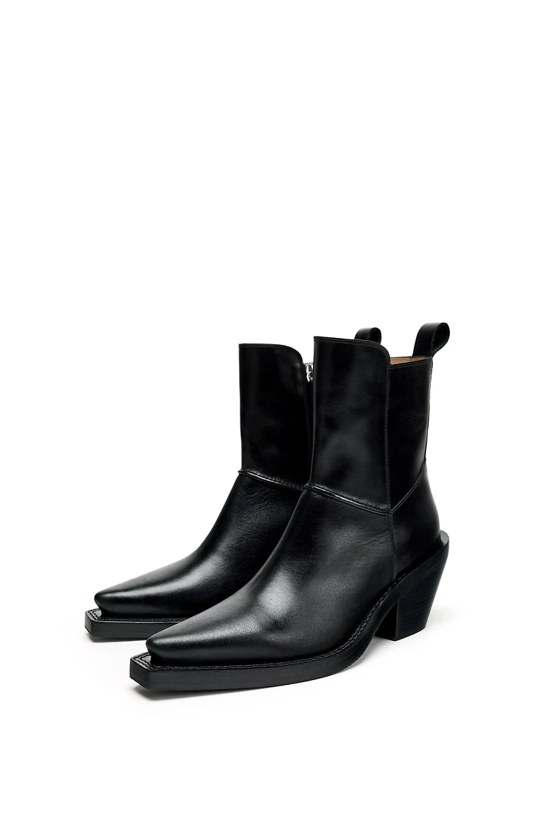 BOTTINES EN CUIR COW-BOY ÉDITION LIMITÉE