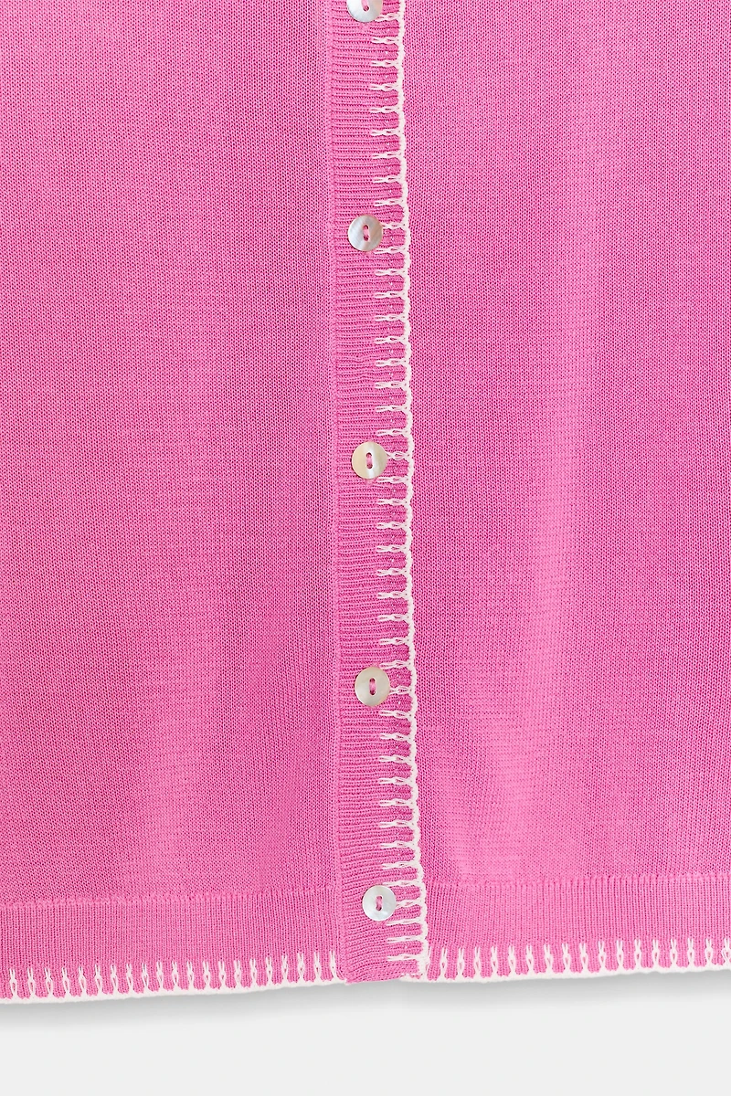 SHORT SLEEVE CARDIGAN