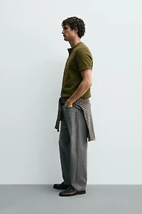 TEXTURED HENLEY SHIRT