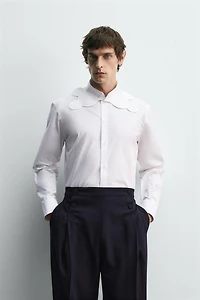 MICKEY MOUSE SILHOUETTE COLLAR SHIRT HARRY LAMBERT FOR ZARA X DISNEY