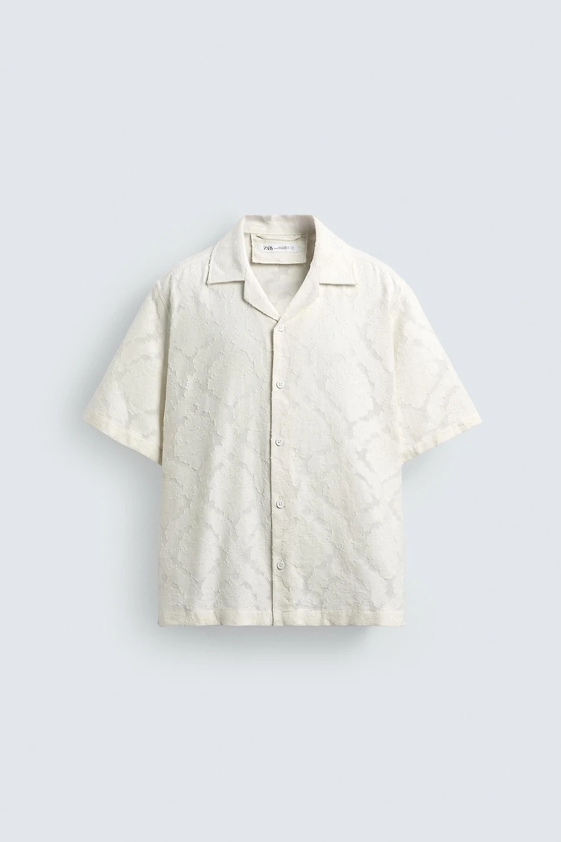 CHEMISE RELAXED FIT JACQUARD TEXTURÉ