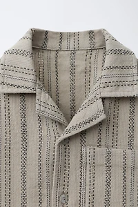 TEXTURED STRIPED SHIRT