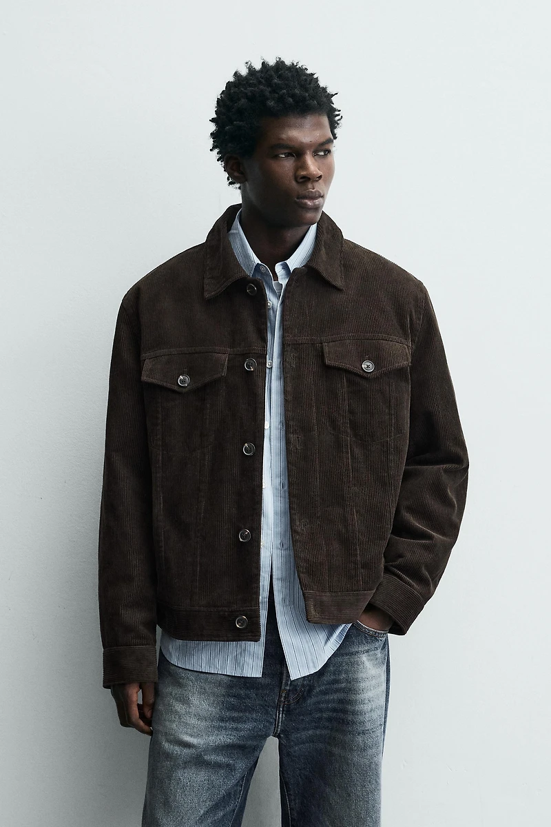 REGULAR FIT CORDUROY JACKET