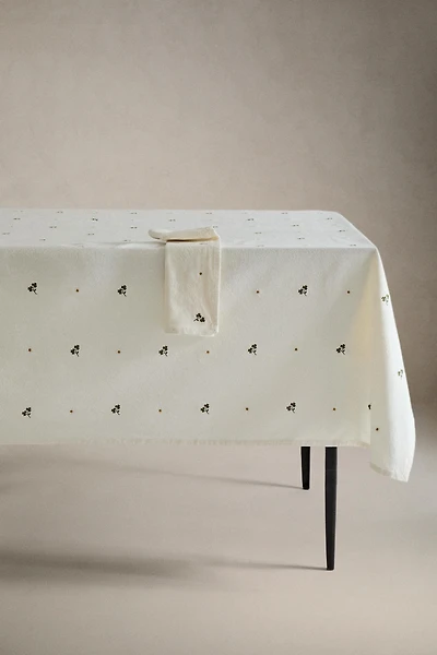 NAPPE BRODERIES TRÈFLE ET MARGUERITE
