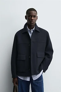 REGULAR FIT POCKET OVERCOAT