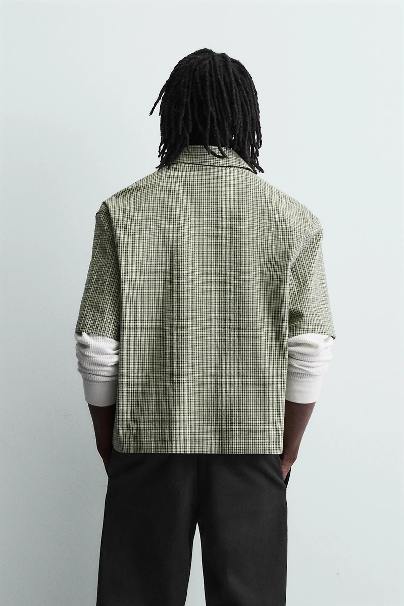 PLAID BOXY FIT SHIRT