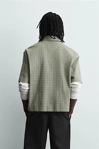 PLAID BOXY FIT SHIRT