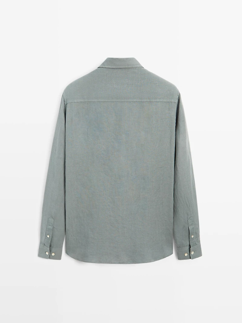 Regular fit shirt with pocket detail