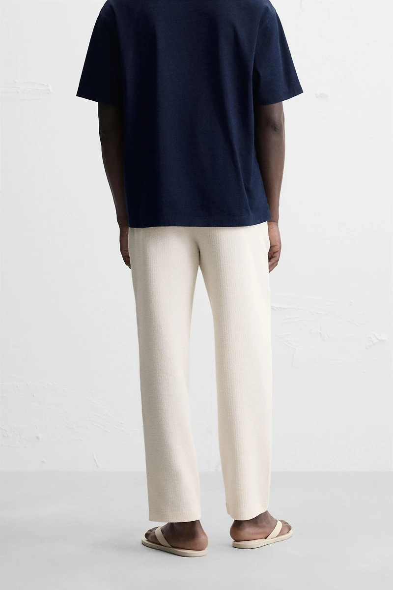 TEXTURED CHINO PANTS