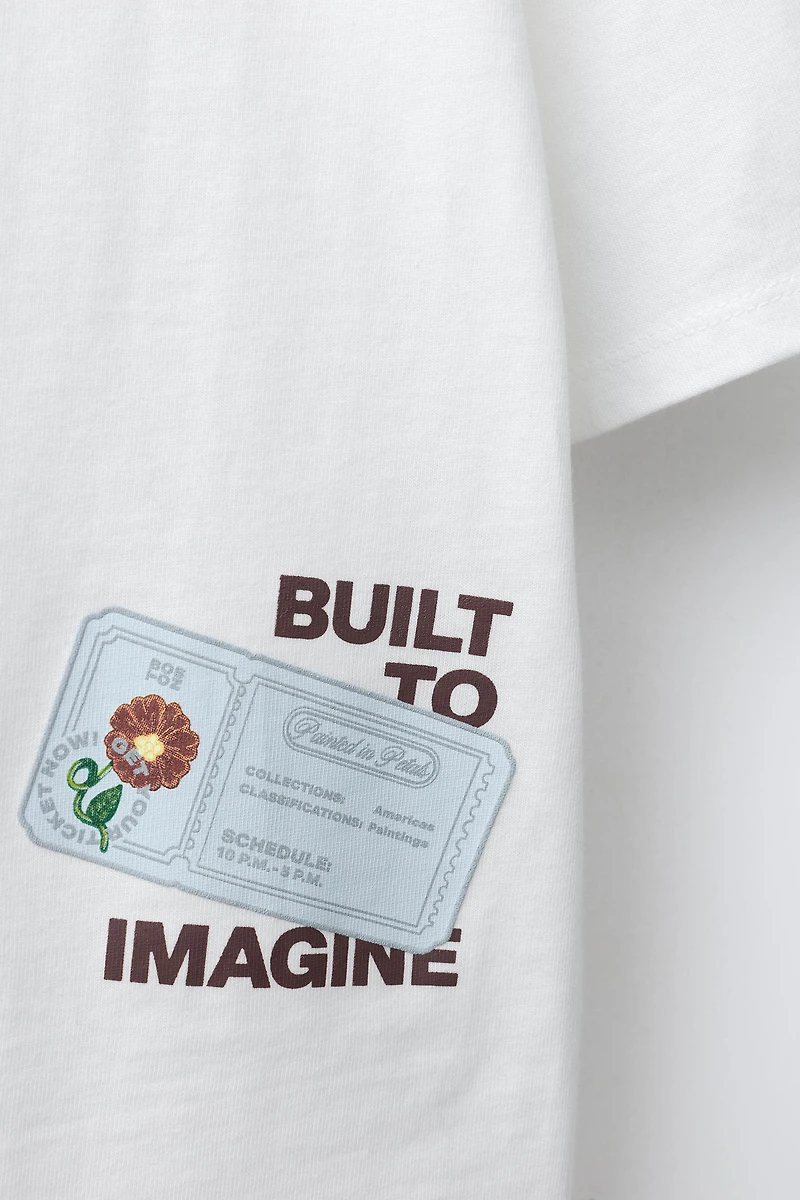 RAISED SQUARE PRINT T-SHIRT