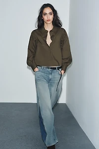 ZW COLLECTION PUFF SLEEVE POPLIN SHIRT