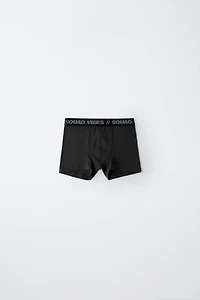 AGES 6-14/ THREE-PACK OF TEXT BOXERS