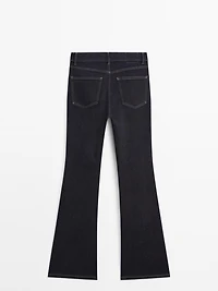 High waist bell bottom skinny jeans