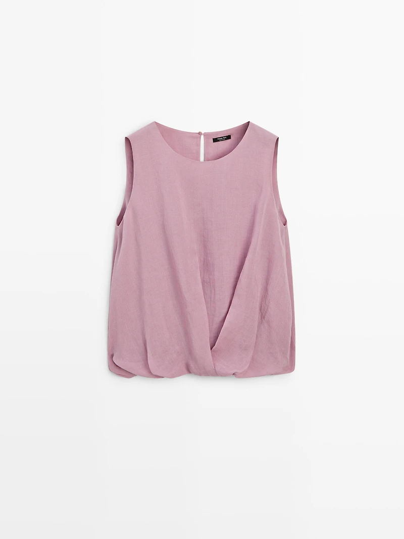 Top sans manches ramie