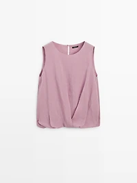 Top sans manches ramie